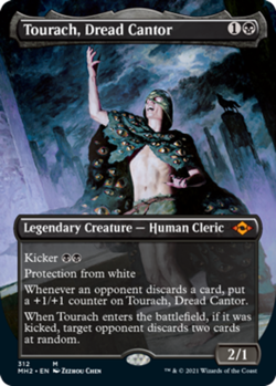 Tourach, Dread Cantor - Foil - Borderless - Modern Horizons 2 - Near Mint - Image 1