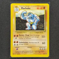 Machoke - 34/102 - Uncommon - Base Set - Pokemon Card - VLP - Image 1