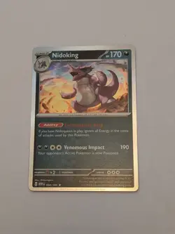 Pokemon ENGLISH - 151 - Nidoking - 034/165 - Holo Rare - M/NM - Image 1