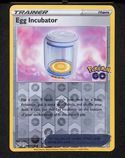 Egg Incubator 066 Uncommon Pokemon Pokemon GO 078 Reverse Holo 2022 - Image 1