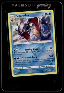 Gyarados 33/147 Burning Shadows Reverse Holo Rare Holo Pokemon - Image 1