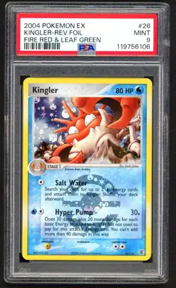 Pokemon Card - PSA 9 Kingler 26/112 - Fire Red Leaf Green Ex - MINT Reverse Holo - Image 1