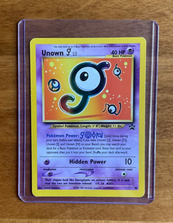 Pokemon TCG Unown [J] 38 Wizards Black Star Promo Excellent Played Condition - Image 1