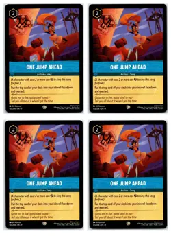 #165 One Jump Ahead Common Sapphire PLAYSET x4 2025 Disney Lorcana Fabled 4x - Image 1