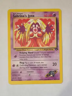 💚 LP Sabrina's Jynx 57/132 Gym Challenge Pokmeon Card - Image 1