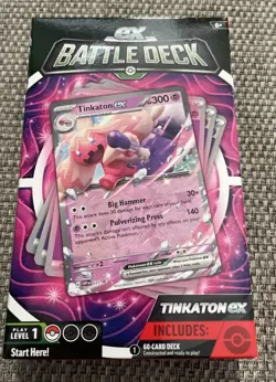 Pokemon TCG EX Battle Deck 2023 Tinkaton, 60-Card, Ready to Play, Sealed - Image 1