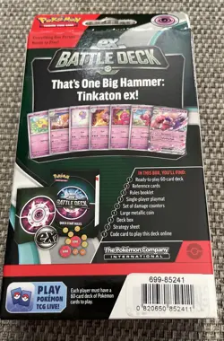 Pokemon TCG EX Battle Deck 2023 Tinkaton, 60-Card, Ready to Play, Sealed - Image 3