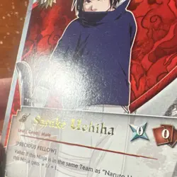 Naruto CCG Sasuke Uchiha PR-006 Precious Fellow Promo Card - Image 3