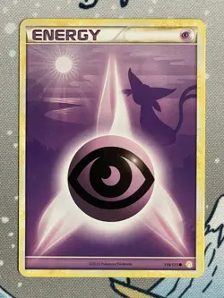 HeartGold SoulSilver Psychic Energy 119/123 English Pokemon Card - Image 1