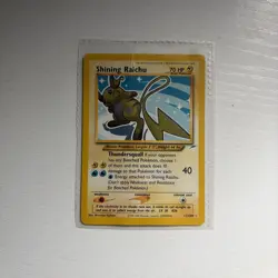 Pokemon TCG Shining Raichu Neo Destiny Holo Card 111/105 Secret Rare - Image 1