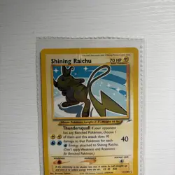Pokemon TCG Shining Raichu Neo Destiny Holo Card 111/105 Secret Rare - Image 2