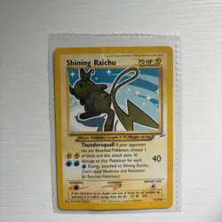 Pokemon TCG Shining Raichu Neo Destiny Holo Card 111/105 Secret Rare - Image 3