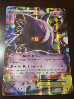 Pokemon Gengar EX TCG Jumbo Promo Card 34/119 2014 Oversized Edition - Image 1