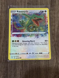 Rayquaza Amazing Rare Card 138/185 Vivid Voltage 2020 NM-M 🔥 - Image 2