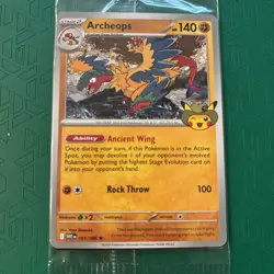 Pokemon Field Museum Archeops Promo Card Exclusive Sealed - Image 2