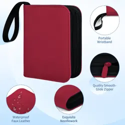 1 Pocket Toploader Binder 40 Pockets One Pocket Mini Trading Card Album,Diamo... - Image 3