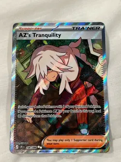 NM Pokemon AZ's Tranquility Full Art Chaos Rising 106/086 Pokemon Card - Image 1