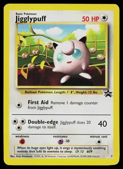 Pokemon Card - Jigglypuff Wotc Black Star Promo 7 Promo - Image 1