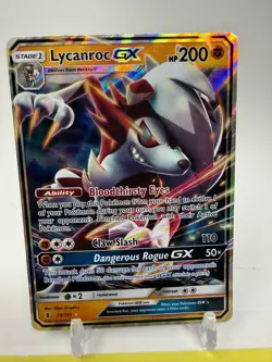 Pokemon Card Guardians Rising Lycanroc GX 74/145 Ultra Rare - Image 2