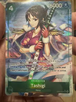 One Piece Card Game Heroines Edition TASHIGI (ALT ART) SR #EB03-018 ENGLISH CCG - Image 1