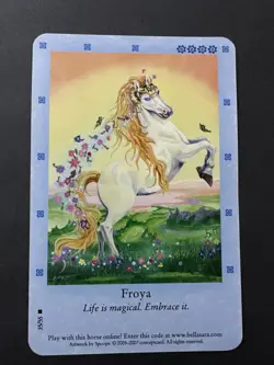 Rare BELLA SARA Jumbo FROYA Card Perfect Condition - Image 1