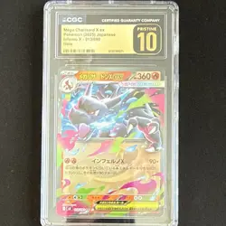Mega Charizard X ex 013/080 M2: Inferno X Double Rare Holo CGC 10 Japanese Card - Image 1