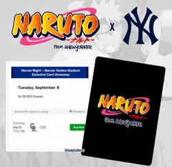 Naruto Yankees TCG 1 Promotional Card *CARD ONLY* Presale/Preorder 9/8/26 - Image 1