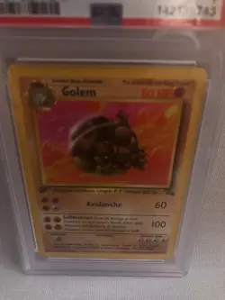 PSA 7 WOTC 1999 1st Edition Fossil Golem 36/62 Uncommon Card NM - Image 2