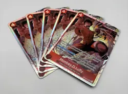 One Piece CCG Monkey.D.Luffy 5x Card Playset - OP16-015 SR - English - ALL NM+ - Image 1