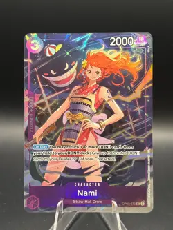 Nami Straw Hat Crew Gengar Nami Op09-070 UC One Piece Card - Image 1