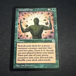 MTG Magic the Gathering Natural Order (175/250) Portal LP - Image 1