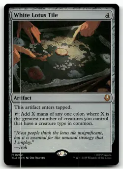White Lotus Tile #262 (Foil) (NM) Avatar: The Last Airbender TLA Magic MTG - Image 1