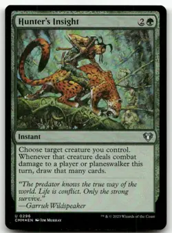 Hunter's Insight #296 (Foil) (NM) Commander Masters CMM Magic MTG - Image 1
