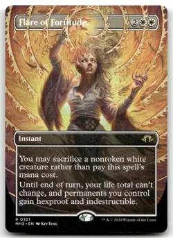 Flare of Fortitude (Borderless) #321 (NM) Modern Horizons 3 MH3 Magic MTG - Image 1