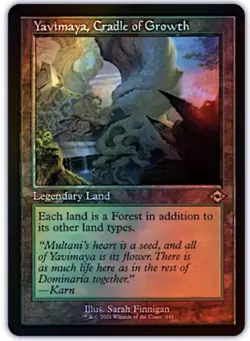 Yavimaya, Cradle of Growth (Retro Frame) (FOIL ETCHED) Modern Horizons 2 - NM/M - Image 1