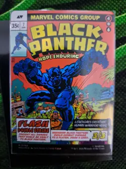 BORDERLESS FOIL - King T'Challa Black Panther. MTG: Marvel Super Heroes - Image 1
