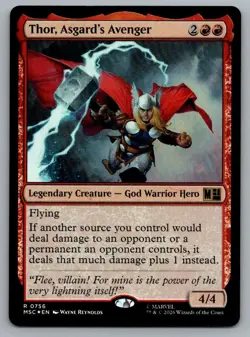 Thor, Asgard's Avenger 756 Commander: Marvel Super Heroes Magic: Foil NM - Image 1