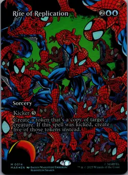 Rite of Replication [Foil] 14 MTG Marvel Universe Mythic Foil NM - Image 1