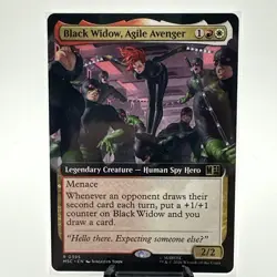 Black Widow, Agile Avenger (Extended Art) Rare Marvel Super Heroes Commander - Image 1
