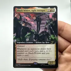 Black Widow, Agile Avenger (Extended Art) Rare Marvel Super Heroes Commander - Image 2