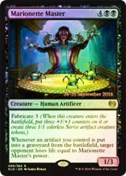1x Marionette Master - Foil - Prerelease Promo Light Play, English Prerelease Pr - Image 1