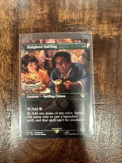 Delighted Halfling (Borderless) NM Universes Beyond: The Lord of the Rings - Image 1