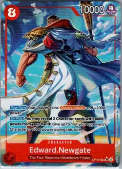 Edward.Newgate (Alternate Art) OP16-003 English Time of Battle - One Piece - NM - Image 1