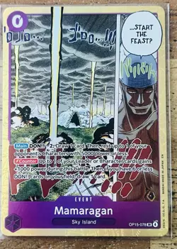 One Piece TCG Mamaragan OP15-078 SR Adventure on Kami's Island English - Image 1