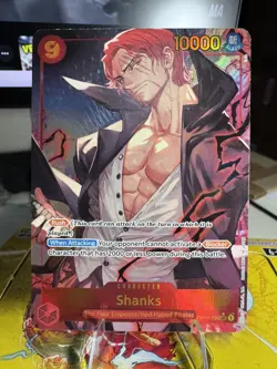 Shanks OP01-120 Secret Rare Alternate Art Foil Premium Booster One Piece - Image 1