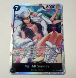 Bandai Ms. All Sunday OP14-084 One Piece The Azure Sea’s Seven - Image 1