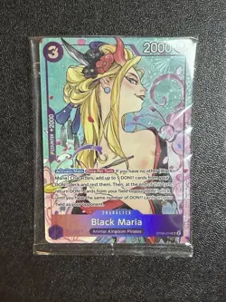 One Piece TCG Black Maria OP08-074 Illustration Box Vol.2 Promo SEALED Foil - Image 2