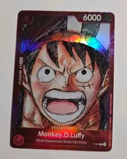 Monkey D Luffy MANGA Premium Card Collection ONE PIECE FILM RED P-022 - Image 1