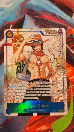 Bandai Portgas D. Ace OP13-119 Carrying on His Will SEC Foil Special EN 7000💪 - Image 1