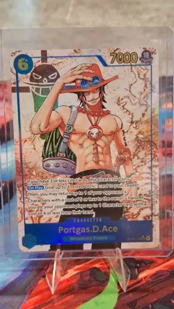 Bandai Portgas D. Ace OP13-119 Carrying on His Will SEC Foil Special EN 7000💪 - Image 2